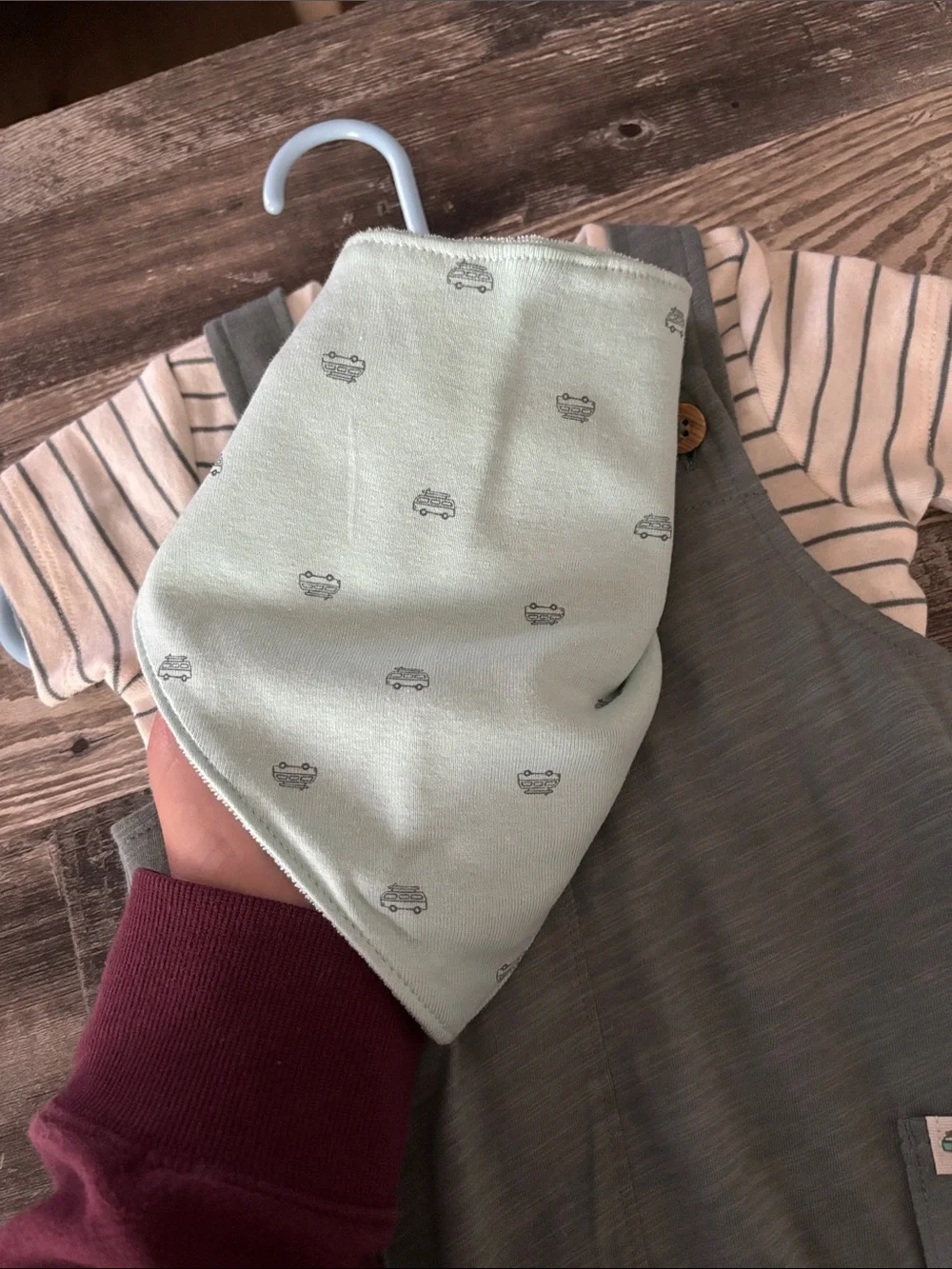 3 piece Carter’s boys overalls set. Surfer van.
